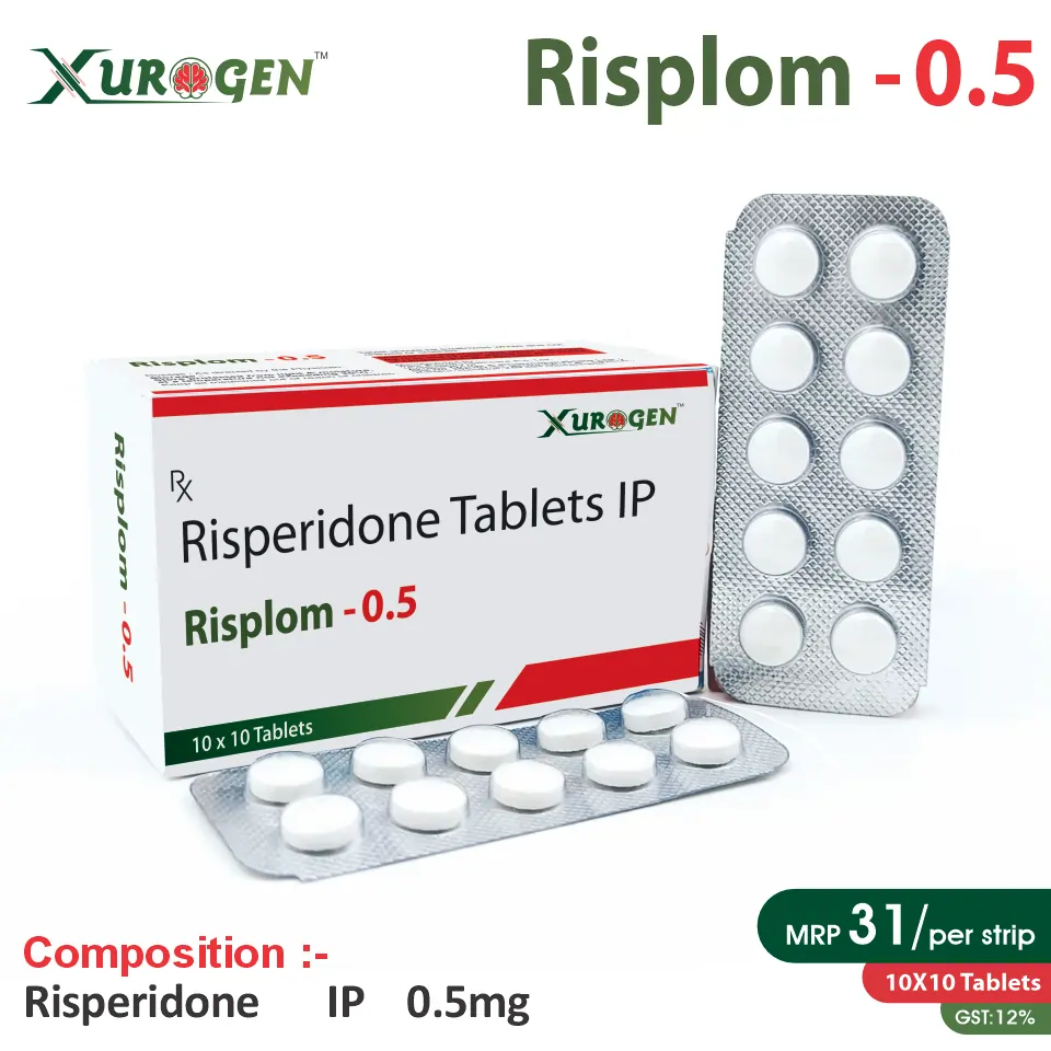 Risperidone 0.5mg Tablet in PCD Pharma Franchise